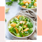 [Vegan] Asiatisch angehauchter Gurken-Melonen-Salat mit Koriander und Limette - erfrischend & fruchtig