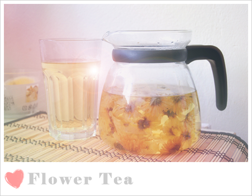 A pot of flower tea