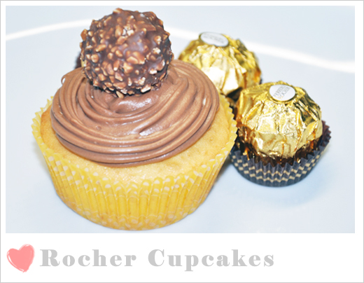 Rocher Cupcakes + Grundrezept