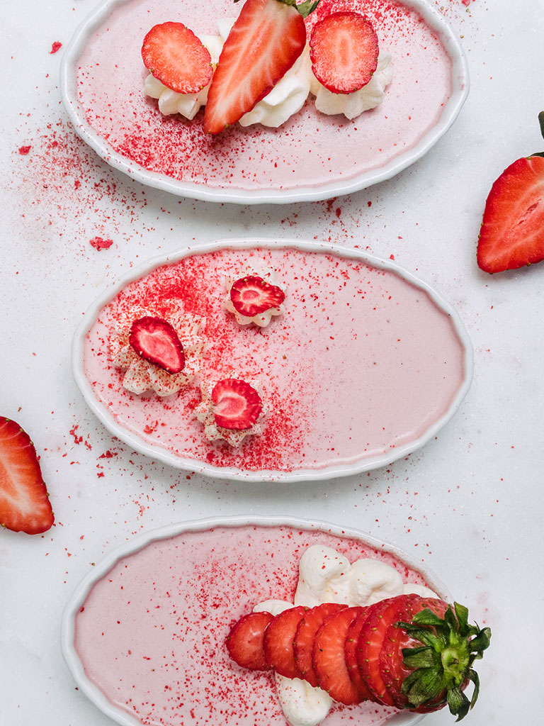 Dessertliebe -Fruchtige Erdbeer Panna Cotta